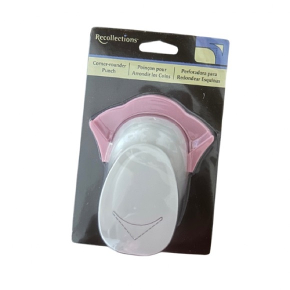 Recollections Pink and White Corner Punch - Picture 1 of 1